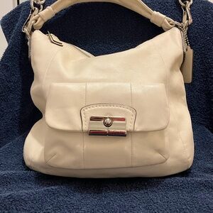 COACH Kristin LeatherCrossbody/Hobo bag. Ivory
